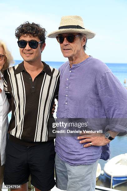 Riccardo Scamarcio and Jeremy Irons attends the 2016 Ischia Global Film & Music Fest on July 14, 2016 in Ischia, Italy.