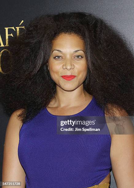 Julie Henderson attends the New York premiere of "Cafe Society" hosted by Amazon & Lionsgate with The Cinema Society at Paris Theatre on July 13,...