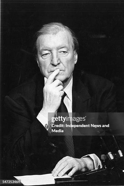 Charles Haughey Taoiseach 8/11/91 Picture Tony Gavin . .