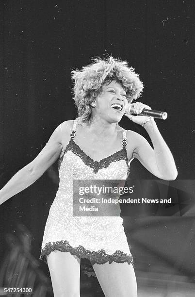 Tina Turner in concert at Croke Park 28/6/96 Picture Steve Humphreys .