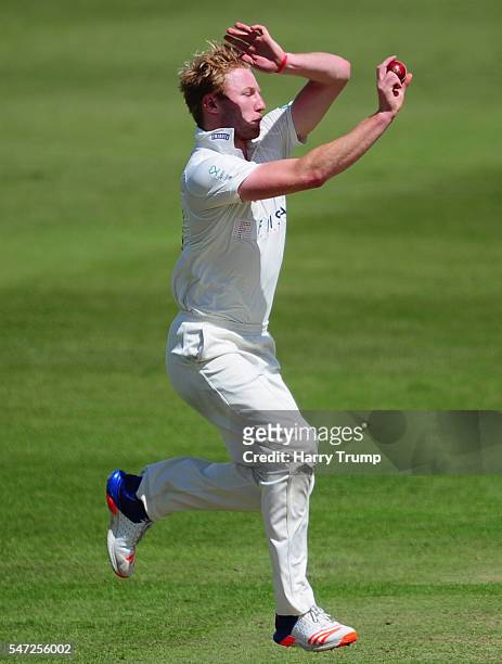 Liam Norwell of Gloucestershire during Day Two of the Specsavers County Championship Division Two match between Gloucestershire and Essex at The...