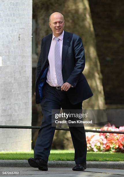 Chris Grayling arrives at 10 Downing Street where he was appointed as Transport Secretary, as Prime Minister Theresa May continues to appoint her...