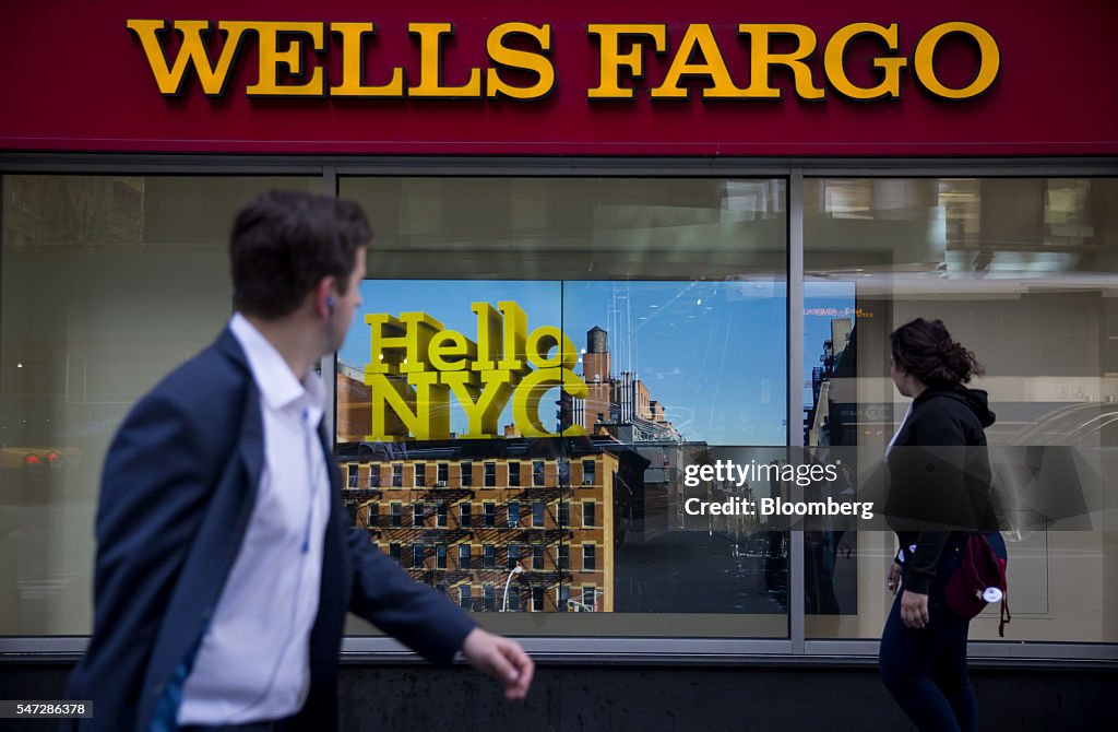 A Wells Fargo & Co. Bank Branch Ahead Of Earnings Figures