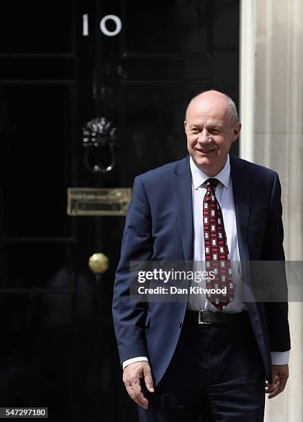 Damian Green leaves 10 Downing Street where he was appointed as Work and Pensions Secretary, as Prime Minister Theresa May continues to appoint her...