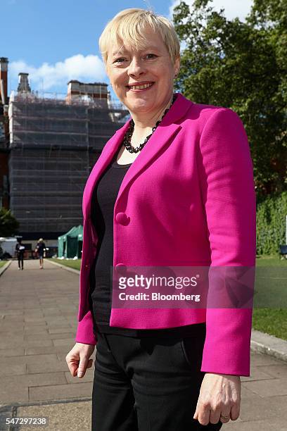 Angela Eagle, former business spokeswoman for the U.K. Opposition Labour Party, poses for a photograph near the Houses of Parliament in London, U.K.,...