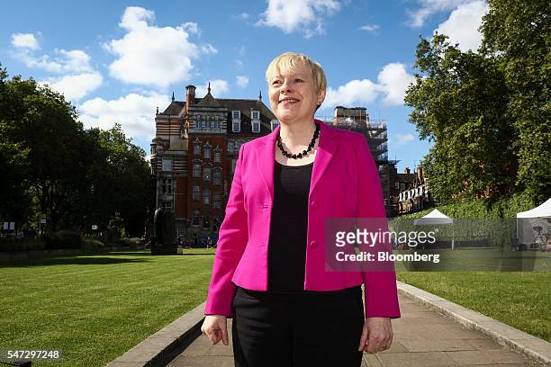 Angela Eagle, former business spokeswoman for the U.K. Opposition Labour Party, poses for a photograph near the Houses of Parliament in London, U.K.,...