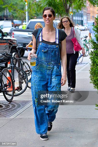 Sarah Silverman seen out in Manhattan on July 13, 2016 in New York City.