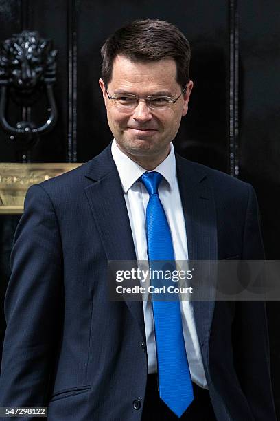 James Brokenshire leaves after meeting Prime Minister Theresa May where he was appointed the position of Secretary of State for Northern Ireland, at...