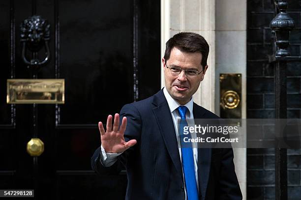 James Brokenshire leaves after meeting Prime Minister Theresa May where he was appointed the position of Secretary of State for Northern Ireland, at...
