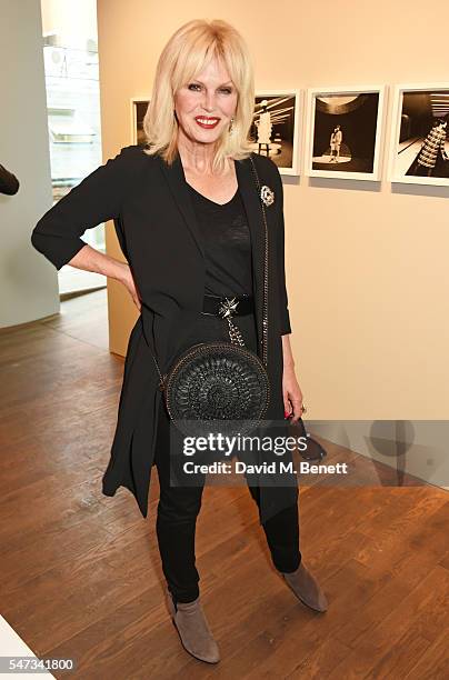 Joanna Lumley attends a private view of 'Terence Donovan: Speed Of Light' at The Photographers' Gallery on July 14, 2016 in London, England.