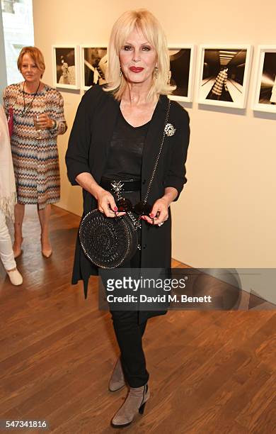 Joanna Lumley attends a private view of 'Terence Donovan: Speed Of Light' at The Photographers' Gallery on July 14, 2016 in London, England.