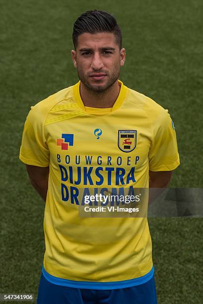 Ninos Gouriye during the team presentation of Cambuur Leeuwarden on July 14, 2016 at the Cambuur stadium in Leeuwarden, The Netherlands.