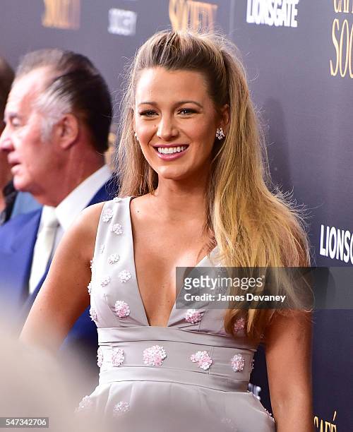 Blake Lively attends the New York premiere of 'Cafe Society' hosted by Amazon & Lionsgate with The Cinema Society at Paris Theatre on July 13, 2016...