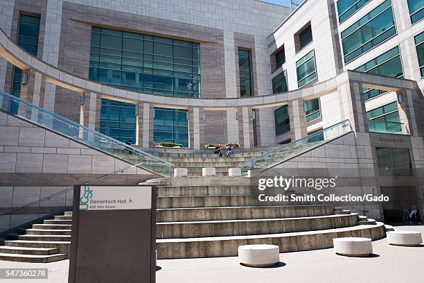 Genentech Hall on the Mission Bay campus of University of California San Francisco , San Francisco, California, June, 2016. .