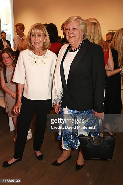 Diana Donovan and Anne Beckwith Smith attend a private view of 'Terence Donovan: Speed Of Light' at The Photographers' Gallery on July 14, 2016 in...