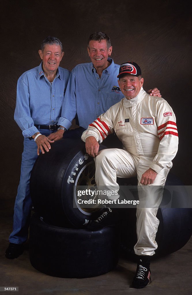 Champcar Legends Jim McElreath, Bobby Unser and Parnelli Jones