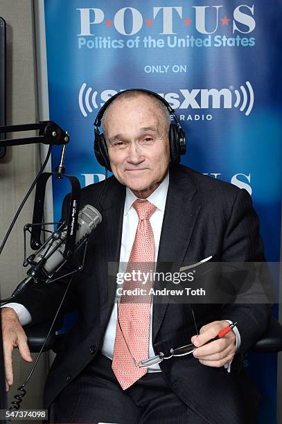 Former Police Commissioner Ray Kelly visits SiriusXM Studios on July 14, 2016 in New York City.