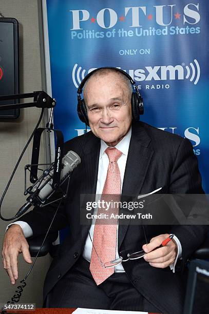 Former Police Commissioner Ray Kelly visits SiriusXM Studios on July 14, 2016 in New York City.