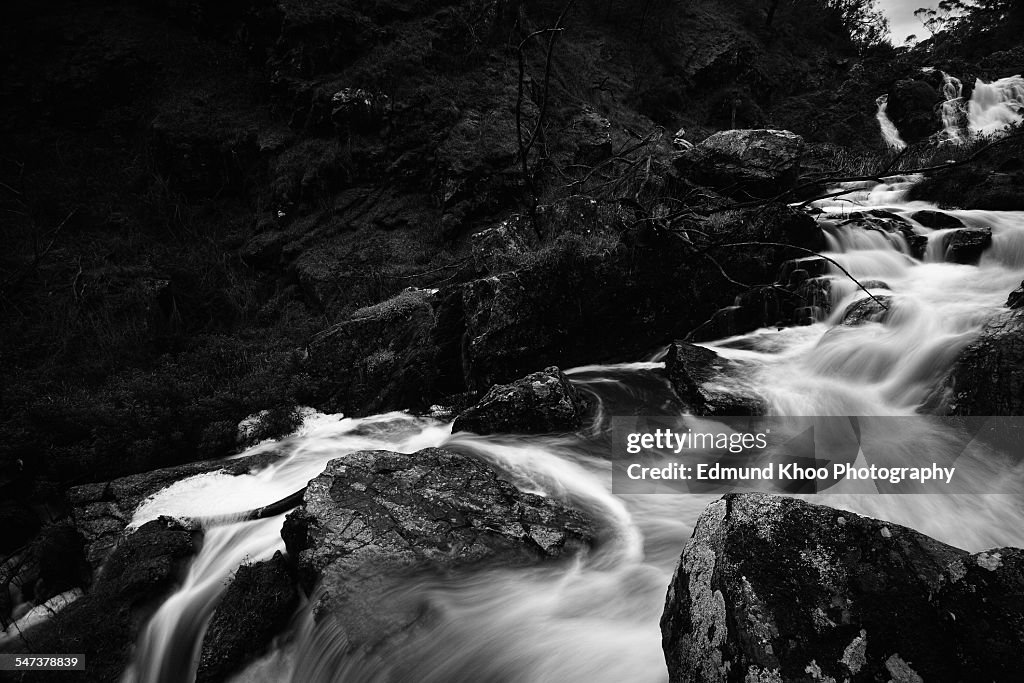 Capturing rain at Hindmarsh Falls