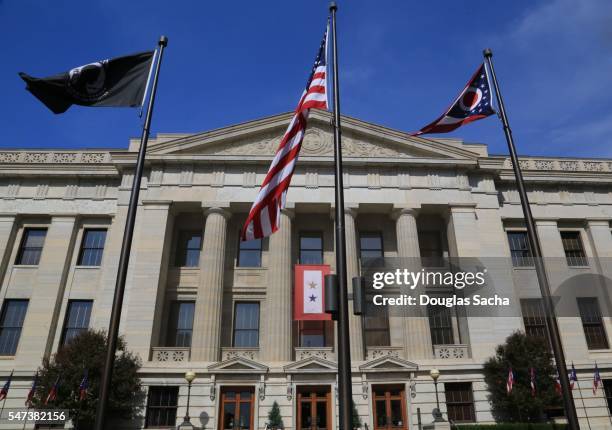 ohio senate building in columbus, ohio, united states - ohio statehouse foto e immagini stock