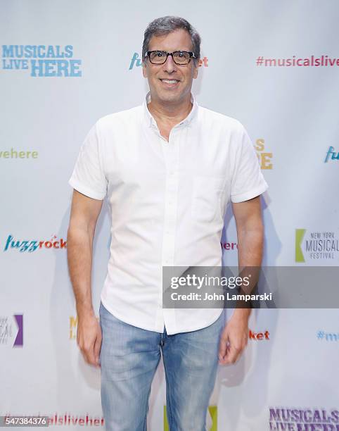 Richard Lagravenese attends 2016 New York Musical Festival press conference at June Havoc Theatre on July 14, 2016 in New York City.