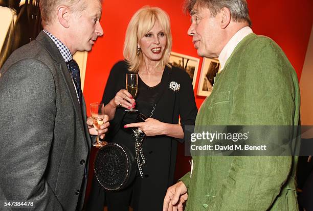 Joanna Lumley and guests attend a private view of 'Terence Donovan: Speed Of Light' at The Photographers' Gallery on July 14, 2016 in London, England.