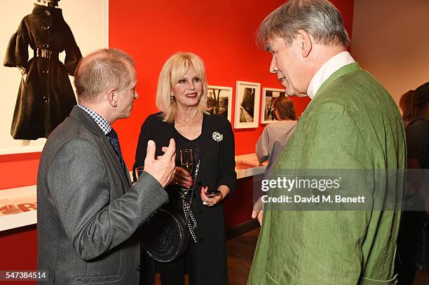 Joanna Lumley and guests attend a private view of 'Terence Donovan: Speed Of Light' at The Photographers' Gallery on July 14, 2016 in London, England.