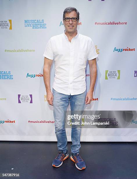 Richard Lagravenese attends 2016 New York Musical Festival press conference at June Havoc Theatre on July 14, 2016 in New York City.