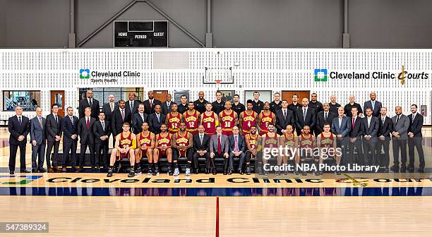 Cavaliers Roster 2015 Cleveland Cavaliers Team Photo Pose Photos and Premium High Res ...
