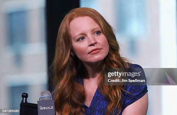 Actress Lauren Ambrose attends the AOL Build Speaker Series - Lauren Ambrose and David Krumholtz, "The Interestings" at AOL HQ on July 14, 2016 in...