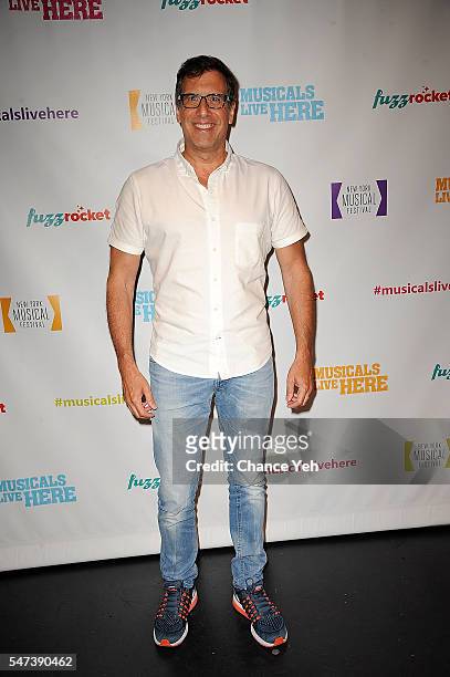 Richard Lagravenese attends New York Musical Festival 2016 press conference at June Havoc Theatre on July 14, 2016 in New York City.