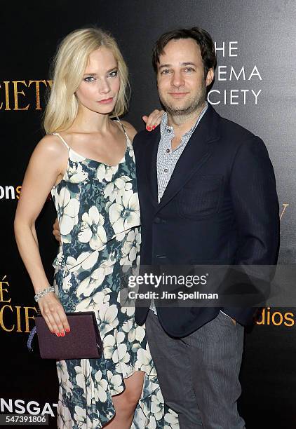 Danny Strong and Caitlin Mehner attend the New York premiere of "Cafe Society" hosted by Amazon & Lionsgate with The Cinema Society at Paris Theatre...