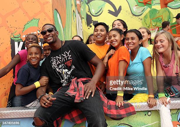Player Chris Bosh attends the Nickelodeon Kids' Choice Sports Awards 2016 at UCLA's Pauley Pavilion on July 14, 2016 in Westwood, California.
