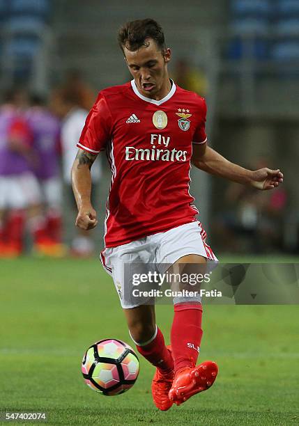 Benfica's defender from Spain Alex Grimaldo in action during the Algarve Football Cup Pre Season Friendly match between SL Benfica and Vitoria...