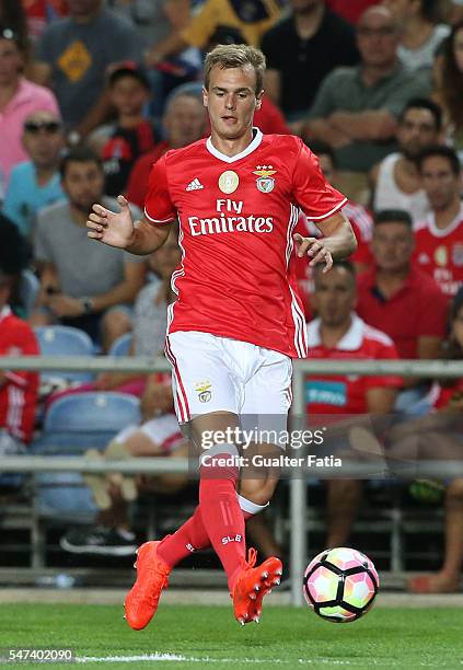 Benfica's defender from Croacia Branimir Kalaica in action during the Algarve Football Cup Pre Season Friendly match between SL Benfica and Vitoria...