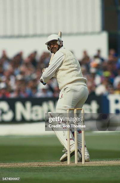 England cricketer Graham Gooch during the 1st Cornhill Test Match between England and the West Indies at Headingley, Leeds, June 1991.