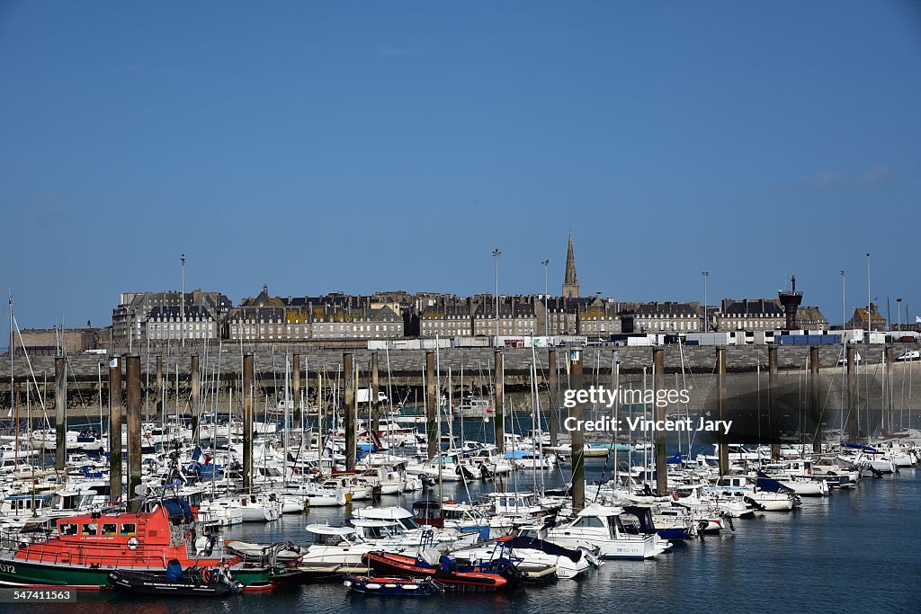 Bas sablon port of Saint Malo french brittany