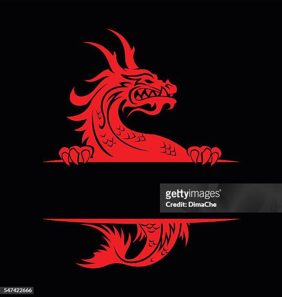 dragon-banner - east asian culture stock-grafiken, -clipart, -cartoons und -symbole