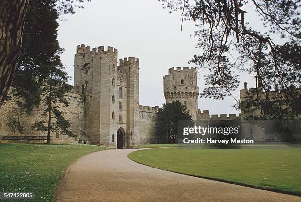 Warwick Castle in Warwick, Warwickshire, England, circa 1965.