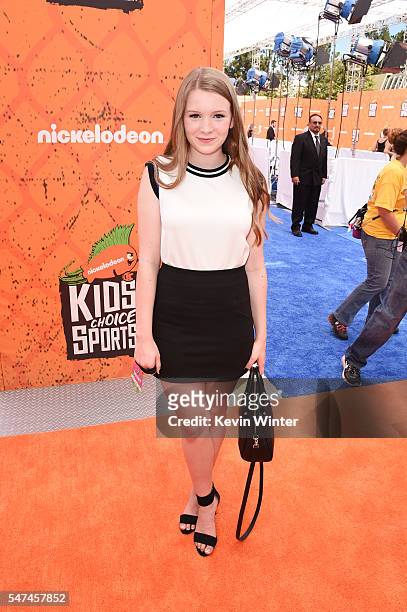 Actress Gail Soltys attends the Nickelodeon Kids' Choice Sports Awards 2016 at UCLA's Pauley Pavilion on July 14, 2016 in Westwood, California.
