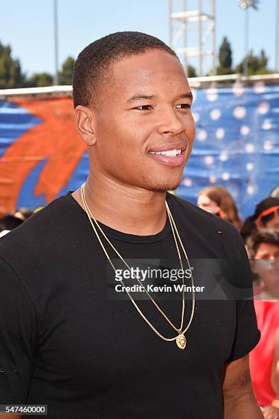 Player Marvin Jones attends the Nickelodeon Kids' Choice Sports Awards 2016 at UCLA's Pauley Pavilion on July 14, 2016 in Westwood, California.