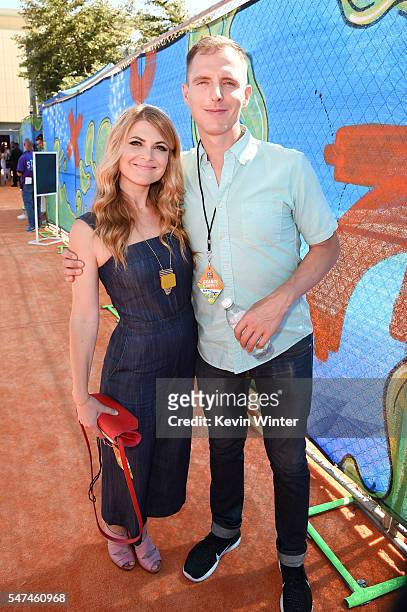 Stevie Nelson and guest attend the Nickelodeon Kids' Choice Sports Awards 2016 at UCLA's Pauley Pavilion on July 14, 2016 in Westwood, California.