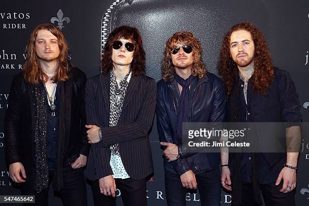 Musicians Tyler Bryant and the Shakedown attends John Varvatos Spring/Summer 2017 Fashion Show After Party Celebrating the Launch of Dark Rebel Rider...