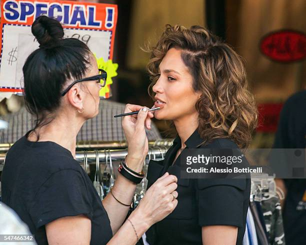 Jennifer Lopez is seen filming 'Shades Of Blue' on July 14, 2016 in New York, New York.