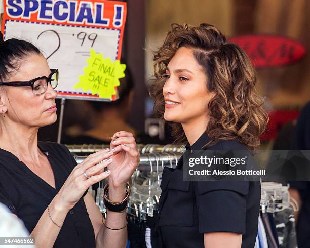 Jennifer Lopez is seen filming 'Shades Of Blue' on July 14, 2016 in New York, New York.