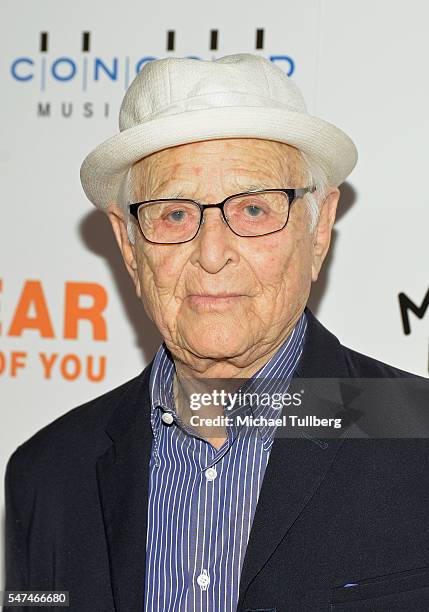 Producer Norman Lear attends the premiere of Music Box Films' "Norman Lear: Just Another Version Of You" at The WGA Theater on July 14, 2016 in...