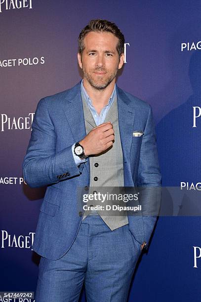 Ryan Reynolds attends the Piaget new timepiece launch at the Duggal Greenhouse on July 14, 2016 in New York City.