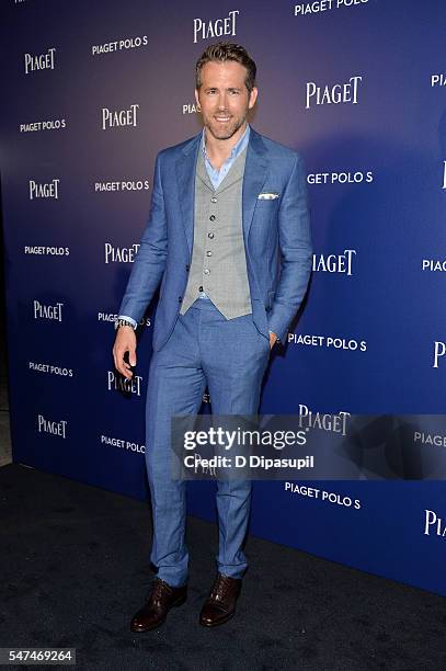 Ryan Reynolds attends the Piaget new timepiece launch at the Duggal Greenhouse on July 14, 2016 in New York City.