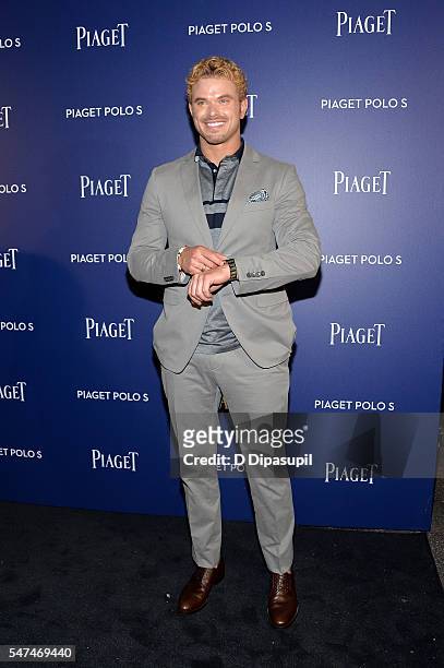 Kellan Lutz attends the Piaget new timepiece launch at the Duggal Greenhouse on July 14, 2016 in New York City.