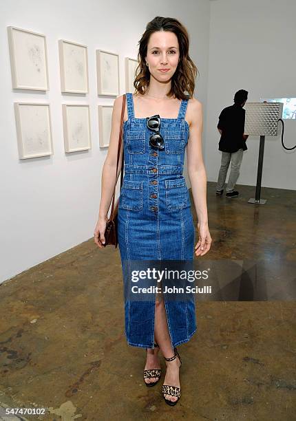 Actress/Singer Alona Tal attends Landon Ross: ARTIfACT exhibition opening at LAXART on July 14, 2016 in Los Angeles, California.